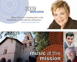 Cabrillo Festival of Contemporary Music - website image banner - 2009 homepage banner