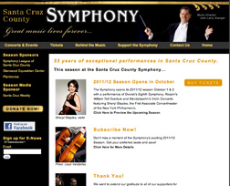 2011 Santa Cruz County Symphony website